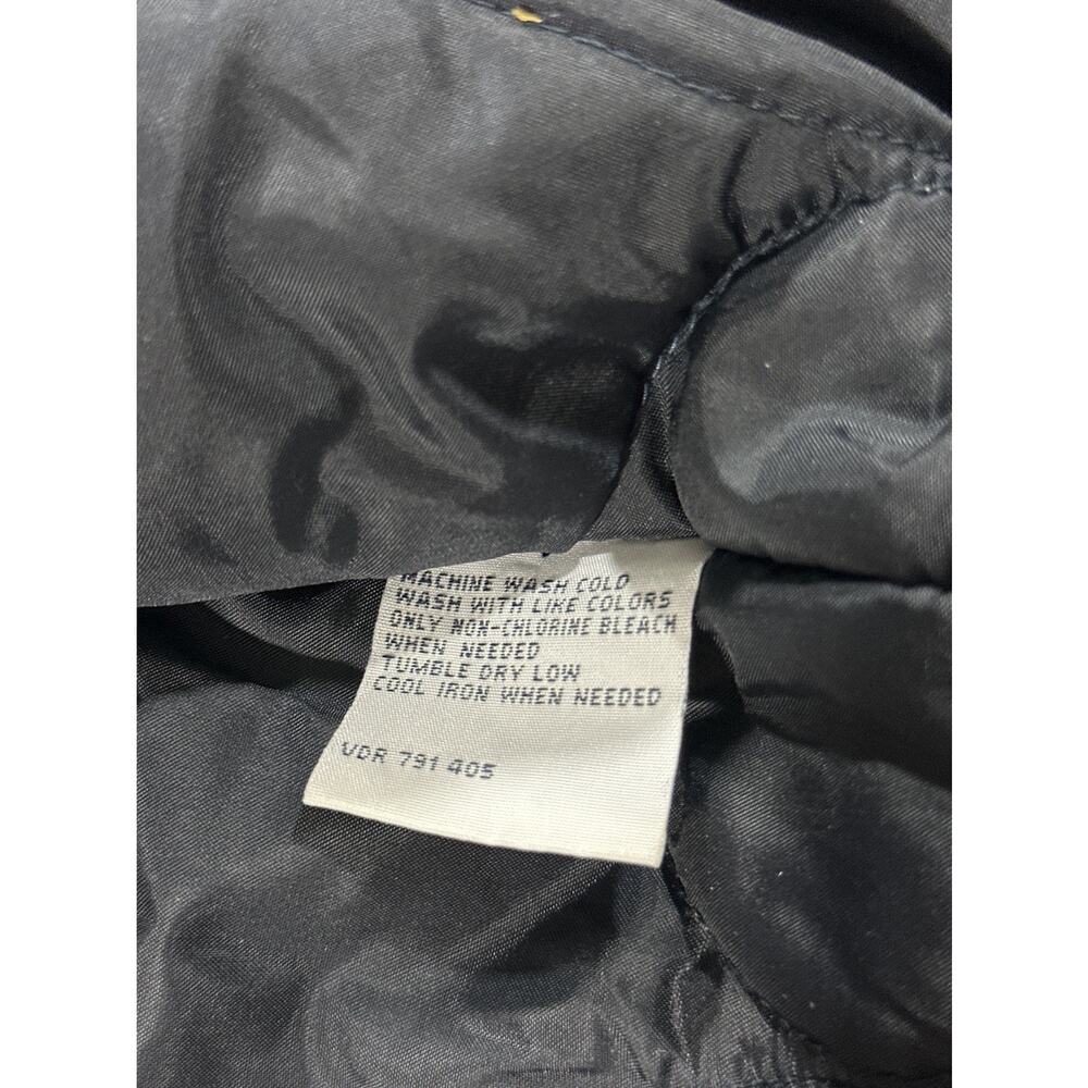 Nautica Jeans Company Men’s Jacket Medium Blue Nylon Quilted Lined Zip Up - Picture 10 of 11